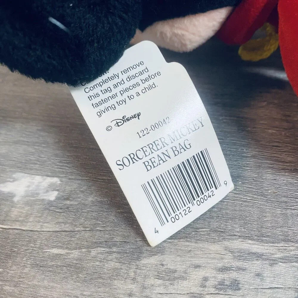 Disney Sorcerer Mickey Mouse Bean Bag Plush Doll With Tag 13”